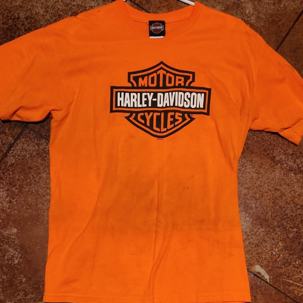 Harley-Davidson Bold Orange Short Sleeve Tee